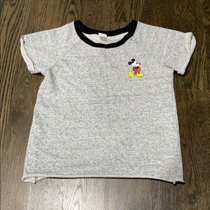 Mickey Mouse 😍 cropped shirt sweatshirt small